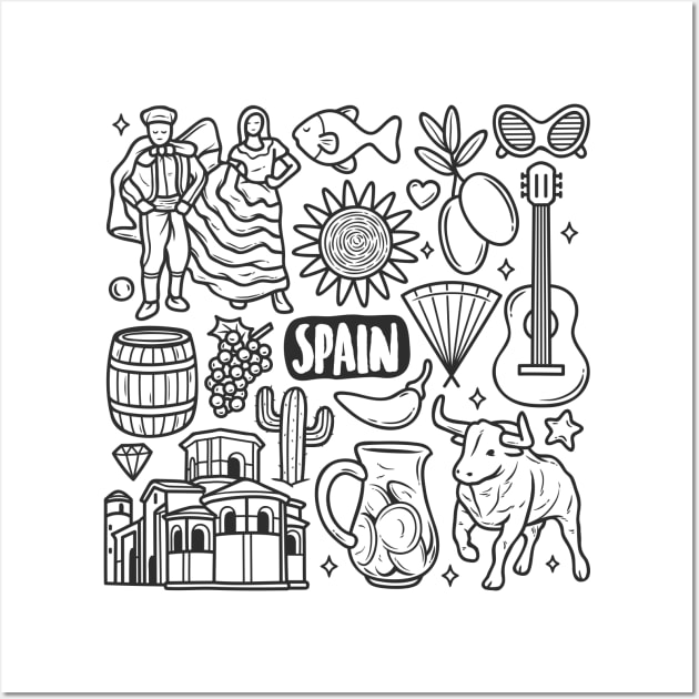 Spain Wall Art by Mako Design 